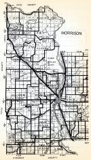 Morrison County 1, Motley, Rosing, Scandia Valley, Rail Prairie, Cushing, Clough, Parker, Darling, Culdrum, Minnesota State Atlas 1954